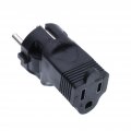 Tekit Pdu Ups Power Plug Converter Adapter Usa Nema 5-15r Receptacle To European Eu Schuko Cee 7