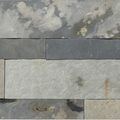 Aspect Peel And Stick Stone Overlay Kitchen Backsplash Medley Slate 5 9 X 23 6 1 8 Panel Approx Sq Ft Easy Diy Tile