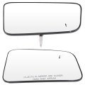 Left And Right Side Door Mirror Glass- For 2007 2008 2009 2010 2011d Edge 2007-2010 For Lincoln Mkx Metallic Finish Heating