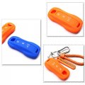 Ecoinva For Porsche Cayenne Panamera Cayman 911 Silicone Keycase Car Key Case Fob Cover B-red