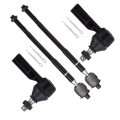 4 Piece Front Inner And Outer Tie Rod End Es2382 Ev303 For Toyota Corolla 1996 2002 Chevrolet Prizm 1998 Geo 1997 