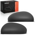 2 Pcs Driver And Passenger Side Rearview Mirror Covers Caps For Fiat 500x 2016-2023 Primed Gray With Turn Signal Hole