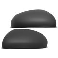 2 Pcs Driver And Passenger Side Rearview Mirror Covers Caps For Fiat 500x 2016-2023 Primed Gray With Turn Signal Hole