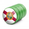 Florida State Flag Motorcycle Bicycle Bike Tire Rim Wheel Aluminum Valve Stem Caps
