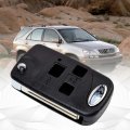 Hqrp 2-pack Upgrade Remote Flip Folding Key Fob Shell Case Keyless Entry W 3 Buttons Compatible With Lexus Rx300 1999 2000 2001