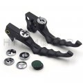 Black Skull Zombie Brake And Clutch Hand Levers For H-d Forty Eight Xl1200x Iron 883 Xl883n Billet Aluminum Chrome Pair