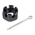 Tie Rod End For 1995 Dodge Colt Threaded Stud With Castle Nut And Cotter Pin Front Position Alx-pau-me-mes3704-cla1 