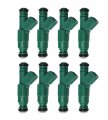 0280150558 0280155968 0280156127 M-9593-f302 8pcs 42lb 440cc Fuel Injectors For Ls1 Lt1 Chevy Ford Mustang Flow Matched