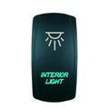 Laser Green Rocker Switch Interior Lights 20a 12v On Off Led Light 