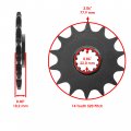 Caltric Front And Rear Sprocket Kit For Suzuki Dr-z400e Drz400e 2000-2007