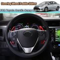 Kakash Custom Interior Accessorie For Toyota Corolla 2014 2015 2016 2017 2018 2019 Rav4 2013-2018 Camry 2012-2017 Aluminum