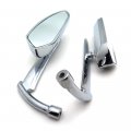 Httmt Mt353- Chromed Blade Mirrors Compatible With Kawasak Vulcan Rebel Shadow Yamah R1 R6 Cruiser