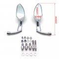 Httmt Mt353- Chromed Blade Mirrors Compatible With Kawasak Vulcan Rebel Shadow Yamah R1 R6 Cruiser