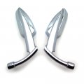 Httmt Mt353- Chromed Blade Mirrors Compatible With Kawasak Vulcan Rebel Shadow Yamah R1 R6 Cruiser