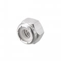 Uxcell 5 16-18 Unc Nylon Insert Hex Lock Nuts 304 Stainless Steel Plain Finish 50pcs