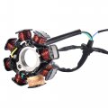 Ignition Stator Magneto 8 Coil 5 Wires 4 Plugs 3 Metal Sheets Replacement For Stroke 49cc 50cc 80cc 125cc 150cc 152qmb Atv Gy6