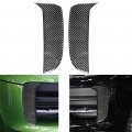 Teamwill 2x Exterior Front Fog Light Strip Trim Carbon Fiber For Porsche Macan 2019-2021 