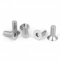 Uxcell M6x16mm 316 Stainless Steel Countersunk Flat Head Hex Socket Cap Screw Bolt 5pcs