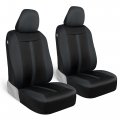 Motor Trend Gray Cloth Car Seat Covers For Fronts A Premium Automotive Bucket Seat Made Vehicles With Removable Headrests 