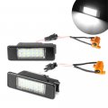 2pcs Led Car License Plate Light For Mercedes Sprinter W906 Vito W639 Viano Licence Tail Rear Lamp Black