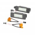 2pcs Led Car License Plate Light For Mercedes Sprinter W906 Vito W639 Viano Licence Tail Rear Lamp Black