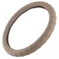 Bdk Genuine Leather Car Steering Wheel Cover Small Size 13 5 To 14 Inch Beige Easy Installation 