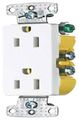 Diamond Group Sscr-10 White 15 Amp Decor Sq Style Receptacle 