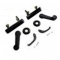 All-metal Exterior Interior Handle Set Black Samurai 80- 95 