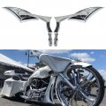 Chrome Motorcycle Side Mirrors Pair For Sportster Xl 883 1200 Road King Street Glide Electra Dyna Softail 1982 To 2020 