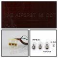 Acanii For 1986-1997 Nissan D21 Hardbody Pickup Red Smoked Tail Lights Brake Lamps W Bulb Harness Assembly Left Right