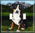 Snazzyswitch Dog In The Mountains Decorative Light Switch Cover Double Toggle Wall Plate 