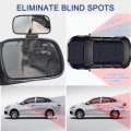 Blind Spot Mirror 1 Pack Adjustable 360 Degree Rotation Car Auxiliary Convex Wide Angle Snap Way Clip On Side Rearview