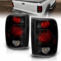 Amerilite Black Smoke Replacement Brake Tail Lights Set For 98-00 Ford Ranger Only Passenger And Driver Side 