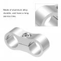 X Autohaux 8pcs Car An4 11mm Hose Separator Clamp Fitting Adapter Oil Line Brake Aluminum Alloy Bracket Fuel Mounting Divider