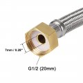 Uxcell Faucet Supply Line Connector G1 2 Female X 12 Inch Length 304 Stainless Steel Hose