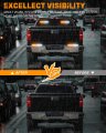 Xridonsen 2x 10 7 Inch Emergency Strobe Lights 24 Led Amber White Warning Flashing Safety Dash Side Window Front Rear