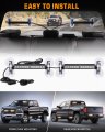 Xridonsen 2x 10 7 Inch Emergency Strobe Lights 24 Led Amber White Warning Flashing Safety Dash Side Window Front Rear