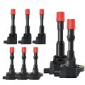 Mas Complete Set Of Ignition Coil Pack For Honda 2003 2004 2005 Civic Hybrid 1 3l Front Rear Replacement Uf-374 Uf-373 