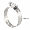 Uxcell 33-57mm Gear Hose Clamp 304 Stainless Steel Fuel Line 10 Pcs