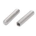 Uxcell M5x25mm 316 Stainless Steel Hex Socket Cup Point Grub Set Screws 10pcs