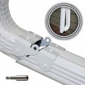 Zip Hinge 5 Pack Plus Gutter Extension Hinges Also Includes Clasp Screws Magnetic Nutsetter Instructions Easy Diy Installation 