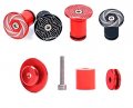 Mbb 2x Aluminum Bar End Plugs Handlebar Caps Laser Swirl Pattern Black For Motorcycle Road Bike Fit 15-21mm Id