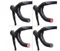 Mbb 2x Aluminum Bar End Plugs Handlebar Caps Laser Swirl Pattern Black For Motorcycle Road Bike Fit 15-21mm Id