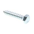 Prime-line Lag Screw Bolt Hex Head 3 8 In X 2 Zinc Plated Steel Pack Of 25