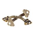 Dophee 12pcs Small Brass Decorative Jewelry Box Chest Drawer Cabinet Knob Pull Handle 