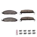 Z36-1400 Carbon Fiber Ceramic Rear Brake Pad Set With Installation Hardware For Dodge Ram 2500 And 3500 Truck Tow Z36 Series 