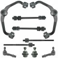 Control Arm Suspension Kit With Ball Joints And Tie Rods Front 10 Piece Set Mechanics Choice For 1998-2007 Mazda B3000 Coil
