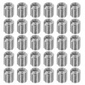 30pcs Threaded Insert Stainless Steel M6-1 Female To M8-1 25 Male Repair Nut 10mm Long Adapters Sleeve Reducing Thread Screw 