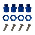 4pcs 1 82mm To7mm Wheel Hex Hub Adapter Conversion Extension For 1 10 Rc Car Hsp Models 1 Blue