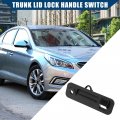 Hihaha No 81260c1010 Rear Outside Trunk Lid Lock Handle For Hyundai Sonata 2015 2016 2017 Tailgate Durable 1pcs Black
